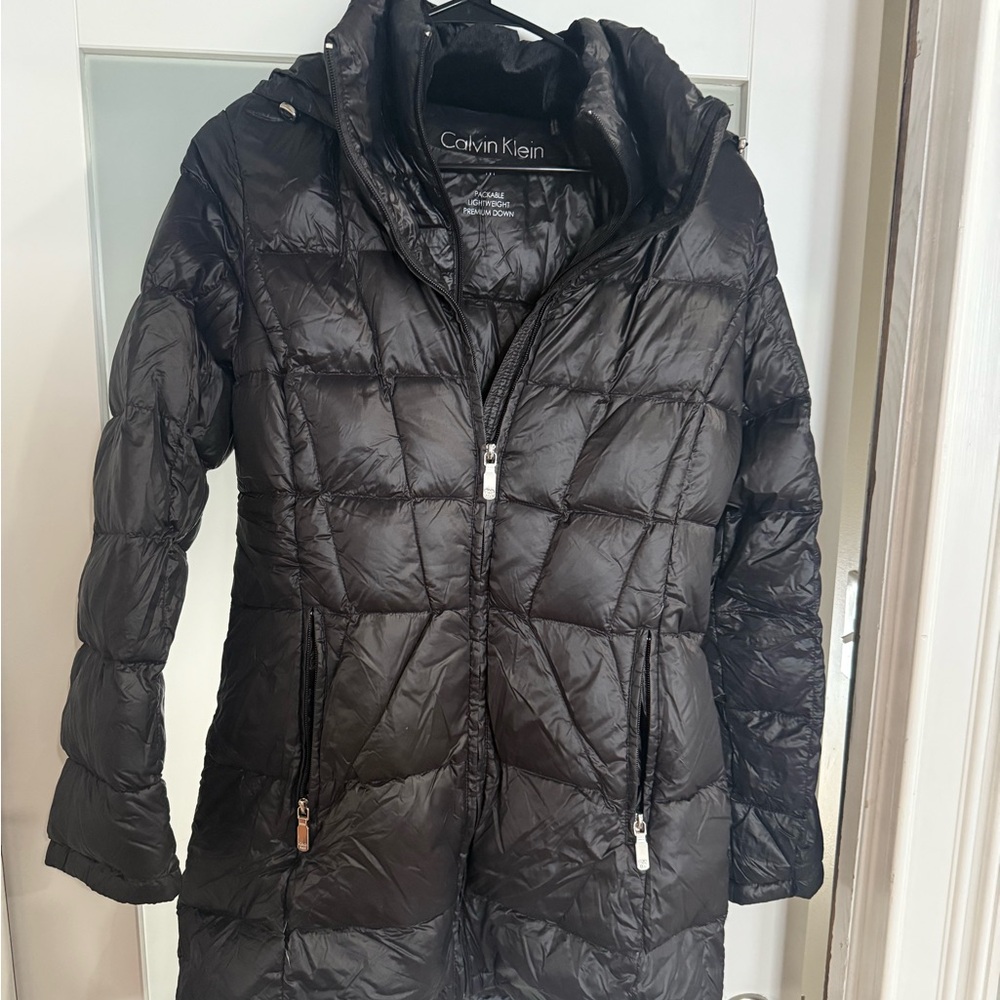 Calvin Klein Women's Quilted Black Puffer Coat